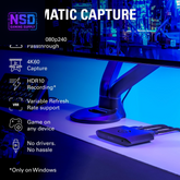 4K S – External Capture Card for PS5, Xbox Series X/S, Switch 2, PC, Mac, Ipad | 4K60, 1440P120, or 1080P240 Passthrough and Capture, HDR10, VRR, USB-C, Near-Zero Latency